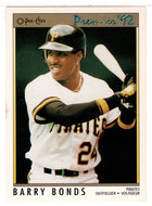 Barry Bonds - Pittsburgh Pirates (MLB Baseball Card) 1992 O-Pee-Chee Premier # 157 Mint