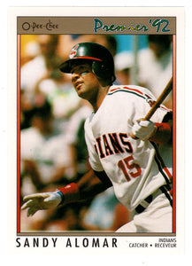 Sandy Alomar Jr. - Cleveland Indians (MLB Baseball Card) 1992 O-Pee-Chee Premier # 164 Mint