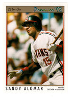 Sandy Alomar Jr. - Cleveland Indians (MLB Baseball Card) 1992 O-Pee-Chee Premier # 164 Mint