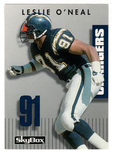 Leslie O'Neal - San Diego Chargers (NFL Football Card) 1992 Skybox Prime Time # 15 Mint