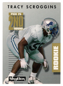 Tracy Scroggins RC - Detroit Lions (NFL Football Card) 1992 Skybox Prime Time # 31 Mint