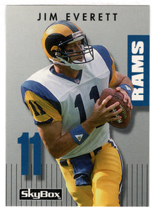 Jim Everett - Los Angeles Rams (NFL Football Card) 1992 Skybox Prime Time # 43 Mint