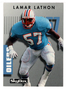 Lamar Lathon - Houston Oilers (NFL Football Card) 1992 Skybox Prime Time # 55 Mint