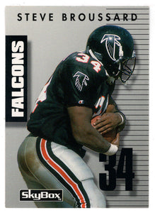 Steve Broussard - Atlanta Falcons (NFL Football Card) 1992 Skybox Prime Time # 57 Mint