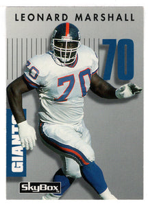 Leonard Marshall - New York Giants (NFL Football Card) 1992 Skybox Prime Time # 60 Mint