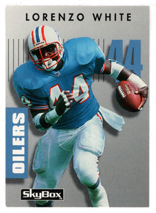 Lorenzo White - Houston Oilers (NFL Football Card) 1992 Skybox Prime Time # 72 Mint