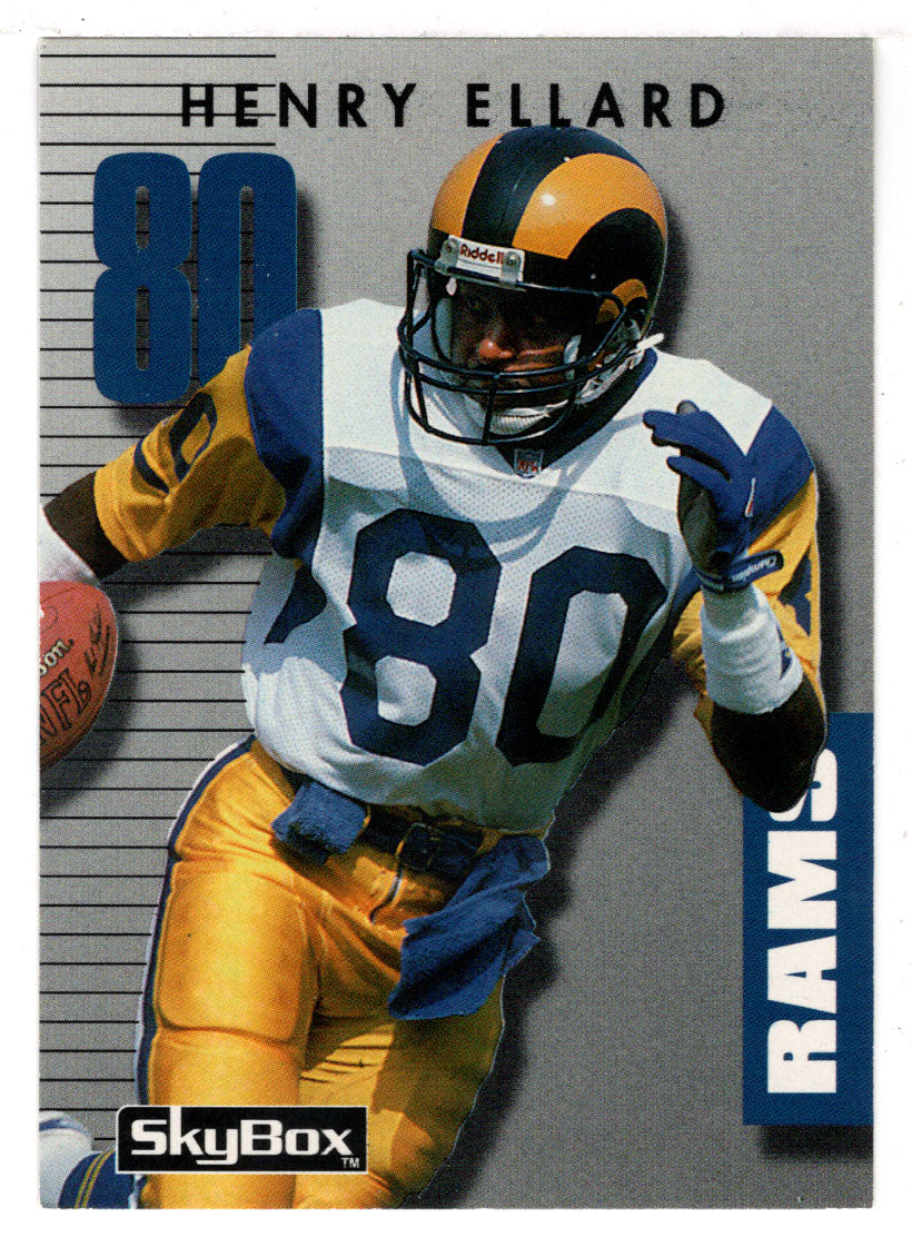Henry Ellard - Los Angeles Rams (NFL Football Card) 1992 Skybox Prime Time # 81 Mint