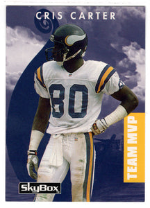 Cris Carter - Minnesota Vikings (NFL Football Card) 1992 Skybox Prime Time # 95 Mint
