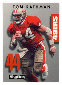 SAN FRANCISCO 49ers TOM RATHMAN # 44 FOOTBALL JERSEY