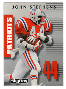 John Stephens - New England Patriots (NFL Football Card) 1992 Skybox Prime Time # 119 Mint