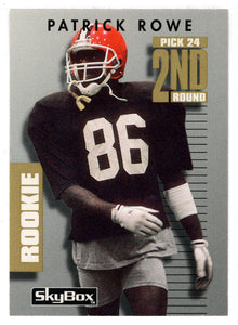 Patrick Rowe RC - Cleveland Browns (NFL Football Card) 1992 Skybox Prime Time # 133 Mint