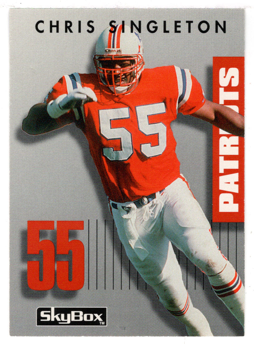 Chris Singleton - New England Patriots (NFL Football Card) 1992 Skybox Prime Time # 141 Mint