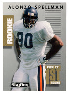 Alonzo Spellman RC - Chicago Bears (NFL Football Card) 1992 Skybox Prime Time # 160 Mint