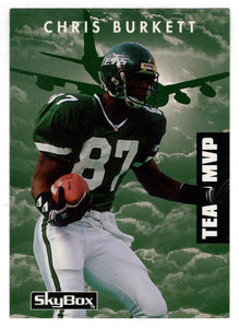 Chris Burkett - New York Jets (NFL Football Card) 1992 Skybox Prime Time # 181 Mint