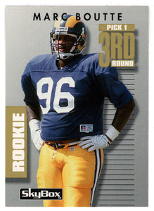Marc Boutte RC - Los Angeles Rams (NFL Football Card) 1992 Skybox Prime Time # 201 Mint