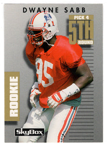 Dwayne Sabb RC - New England Patriots (NFL Football Card) 1992 Skybox Prime Time # 204 Mint