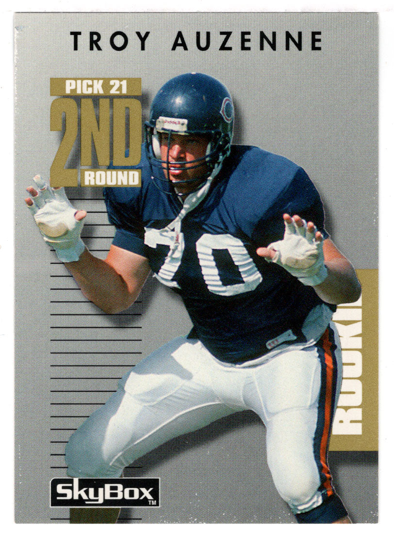 Troy Auzenne RC - Chicago Bears (NFL Football Card) 1992 Skybox Prime Time # 210 Mint