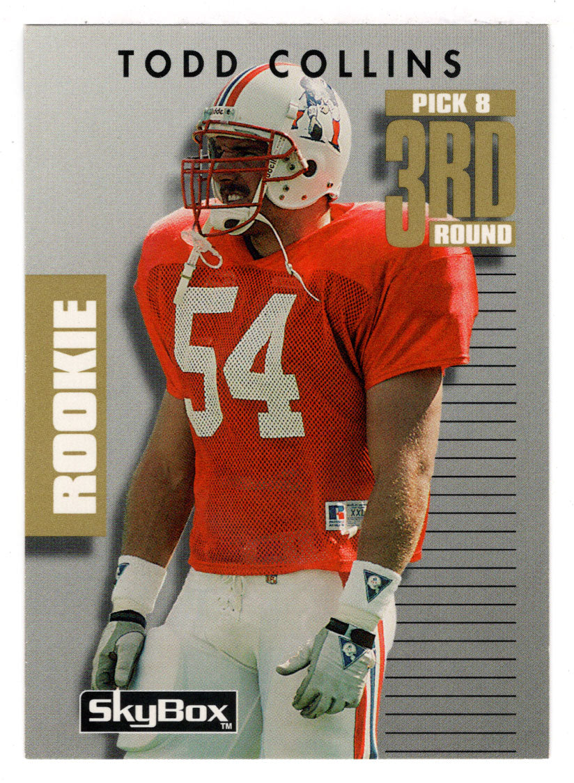 Todd Collins RC - New England Patriots (NFL Football Card) 1992 Skybox Prime Time # 224 Mint