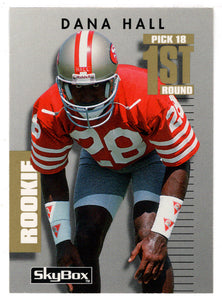 Dana Hall RC - San Francisco 49ers (NFL Football Card) 1992 Skybox Prime Time # 234 Mint