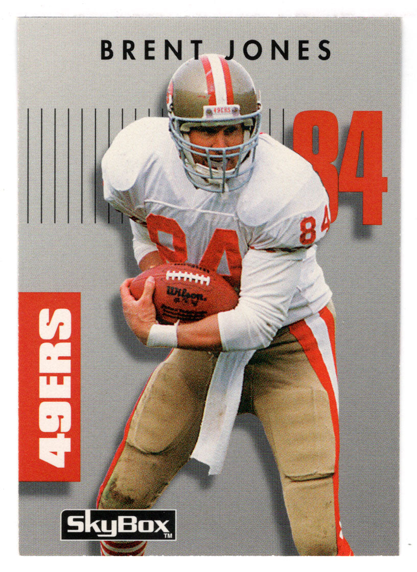 Brent Jones - San Francisco 49ers (NFL Football Card) 1992 Skybox Prime  Time # 246 Mint