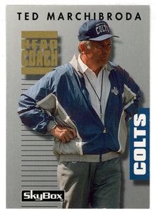 Ted Marchibroda - Indianapolis Colts (NFL Football Card) 1992 Skybox Prime Time # 248 Mint