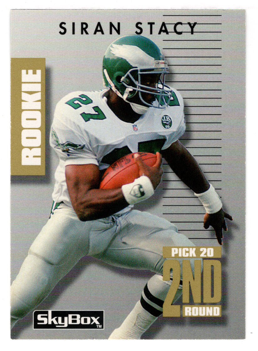 Siran Stacy RC - Philadelphia Eagles (NFL Football Card) 1992 Skybox Prime Time # 250 Mint