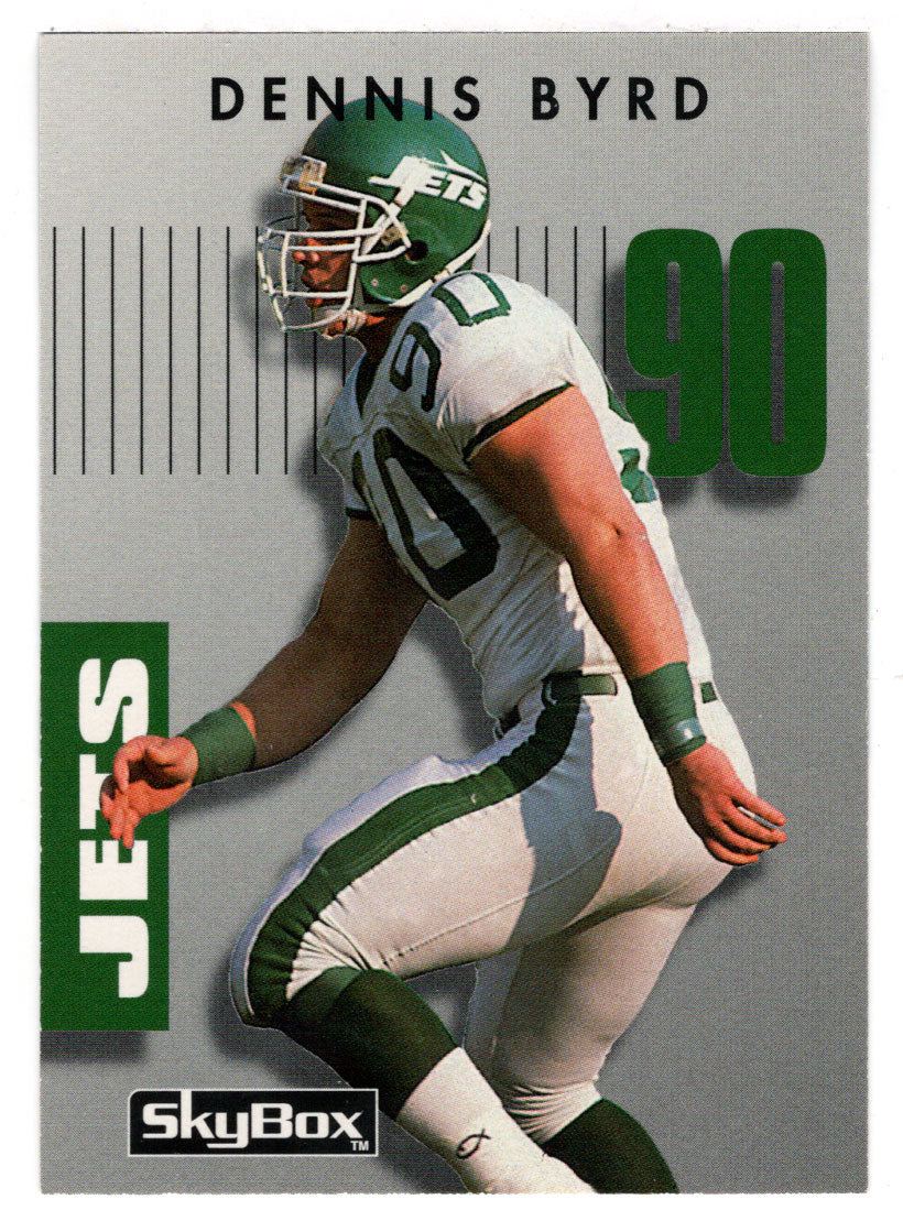 Dennis Byrd - New York Jets (NFL Football Card) 1992 Skybox Prime Time # 251 Mint