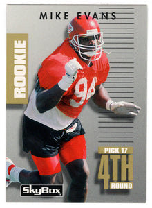 Mike Evans RC - Kansas City Chiefs (NFL Football Card) 1992 Skybox Prime Time # 263 Mint