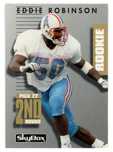 Eddie Robinson RC - Houston Oilers (NFL Football Card) 1992 Skybox Prime Time # 285 Mint