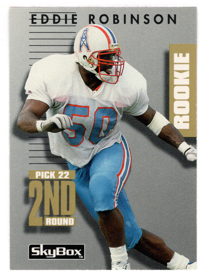 Eddie Robinson RC - Houston Oilers (NFL Football Card) 1992 Skybox Prime Time # 285 Mint