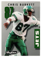 Chris Burkett - New York Jets (NFL Football Card) 1992 Skybox Prime Time # 295 Mint