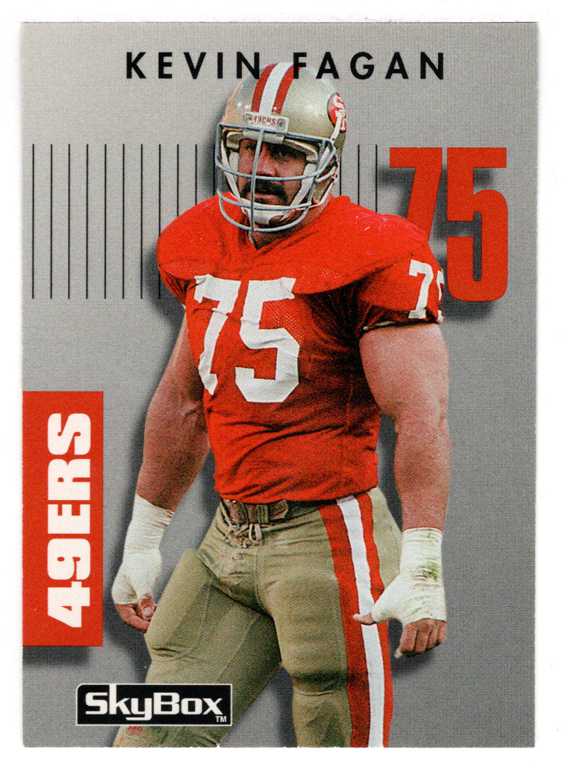 Kevin Fagan - San Francisco 49ers (NFL Football Card) 1992 Skybox Prime Time # 304 Mint