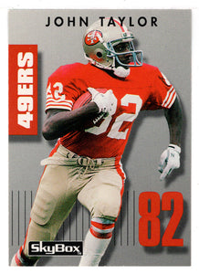 John Taylor - San Francisco 49ers (NFL Football Card) 1992 Skybox Prime Time # 340 Mint