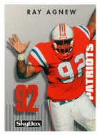 Ray Agnew - New England Patriots (NFL Football Card) 1992 Skybox Prime Time # 341 Mint