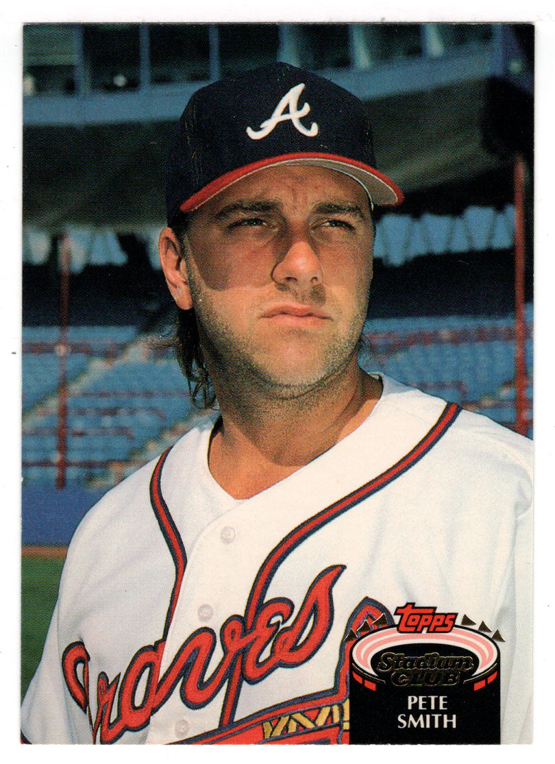 Pete Smith - Atlanta Braves (MLB Baseball Card) 1992 Topps Stadium Club # 632 Mint