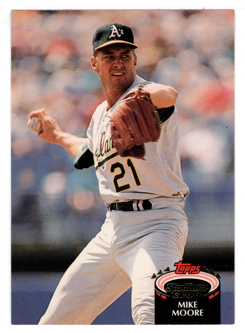 Mike Moore - Oakland Athletics (MLB Baseball Card) 1992 Topps Stadium Club # 669 Mint