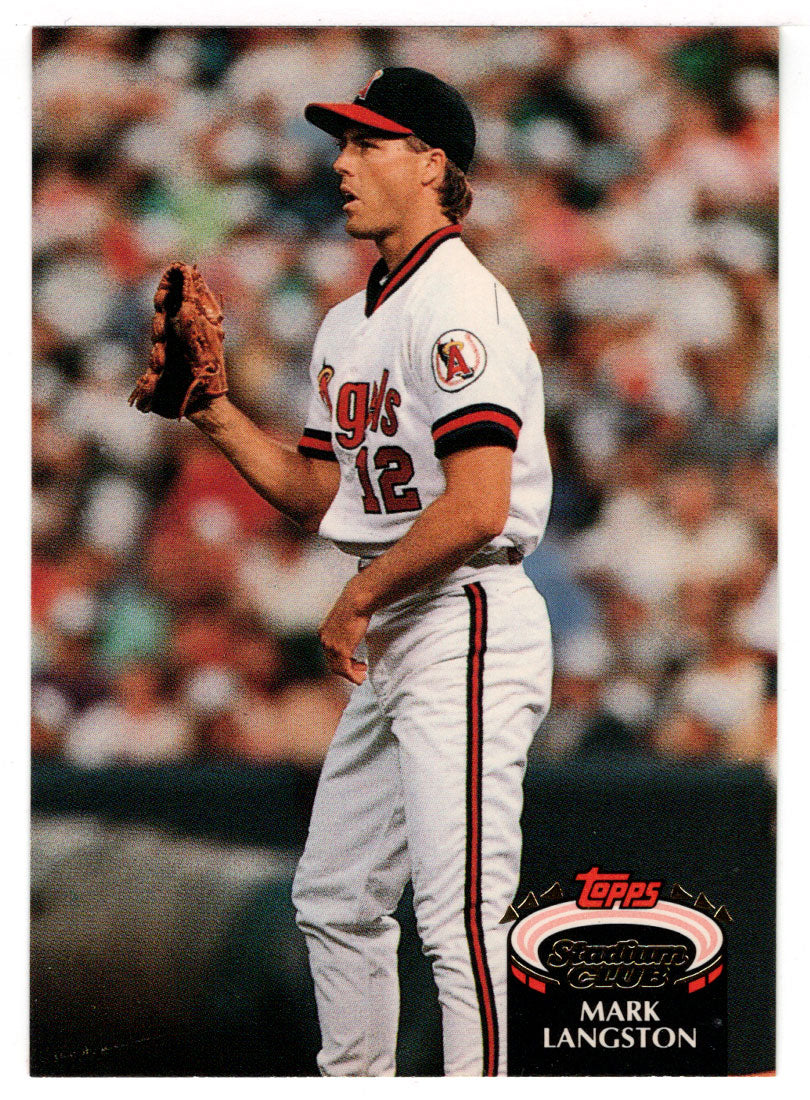 Mark Langston - California Angels (MLB Baseball Card) 1992 Topps Stadium Club # 670 Mint