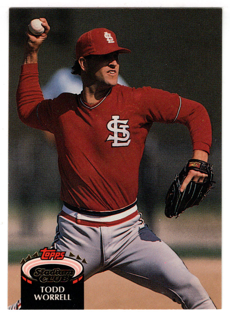 Todd Worrell - St. Louis Cardinals (MLB Baseball Card) 1992 Topps Stadium Club # 703 Mint