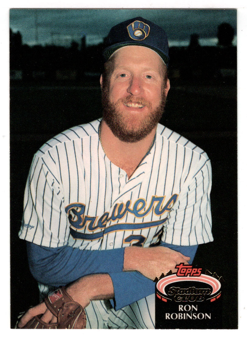 Ron Robinson - Milwaukee Brewers (MLB Baseball Card) 1992 Topps Stadium Club # 739 Mint