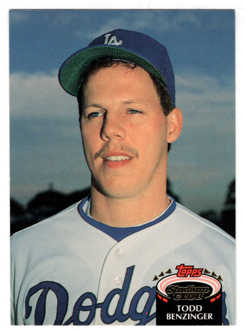 Todd Benzinger - Los Angeles Dodgers (MLB Baseball Card) 1992 Topps Stadium Club # 764 Mint