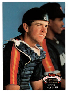 Eddie Taubensee RC - Cleveland Indians (MLB Baseball Card) 1992 Topps Stadium Club # 790 Mint