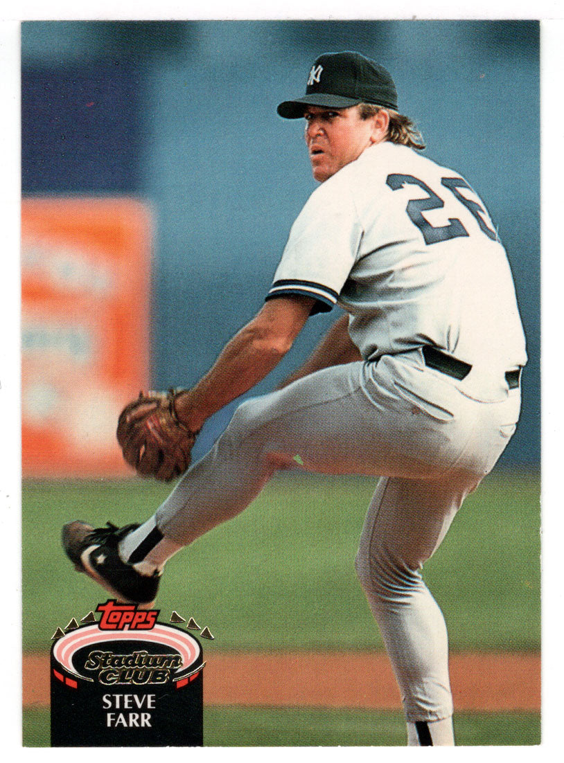 Steve Farr - New York Yankees (MLB Baseball Card) 1992 Topps Stadium Club # 793 Mint