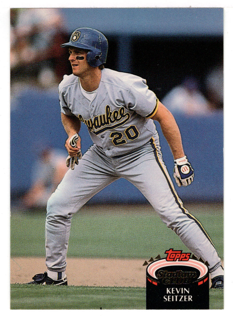 Kevin Seitzer - Milwaukee Brewers (MLB Baseball Card) 1992 Topps Stadium Club # 820 Mint