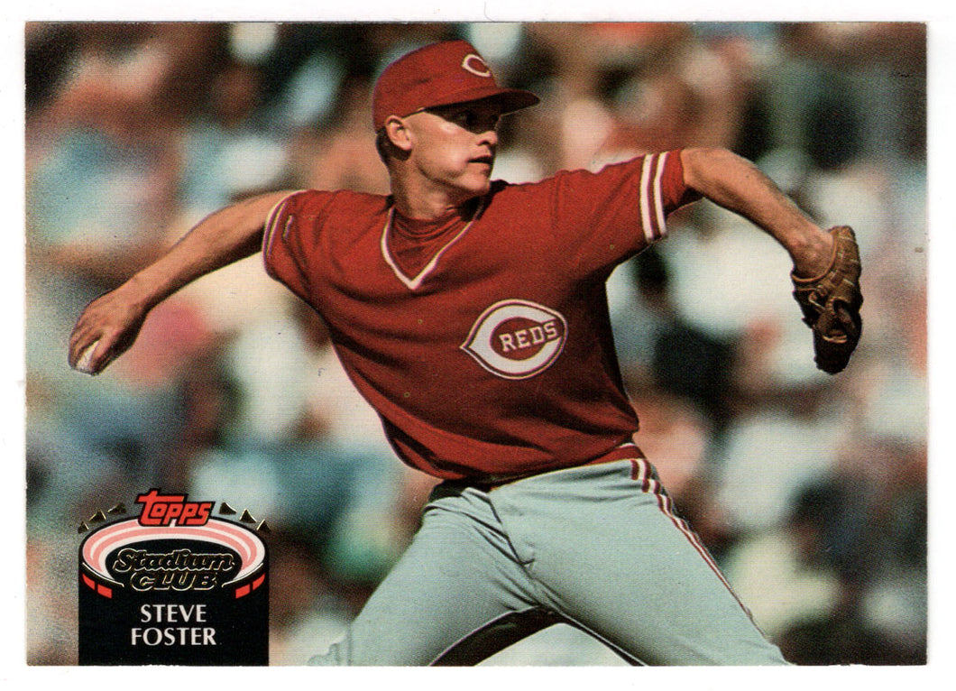 Steve Foster - Cincinnati Reds (MLB Baseball Card) 1992 Topps Stadium Club # 826 Mint