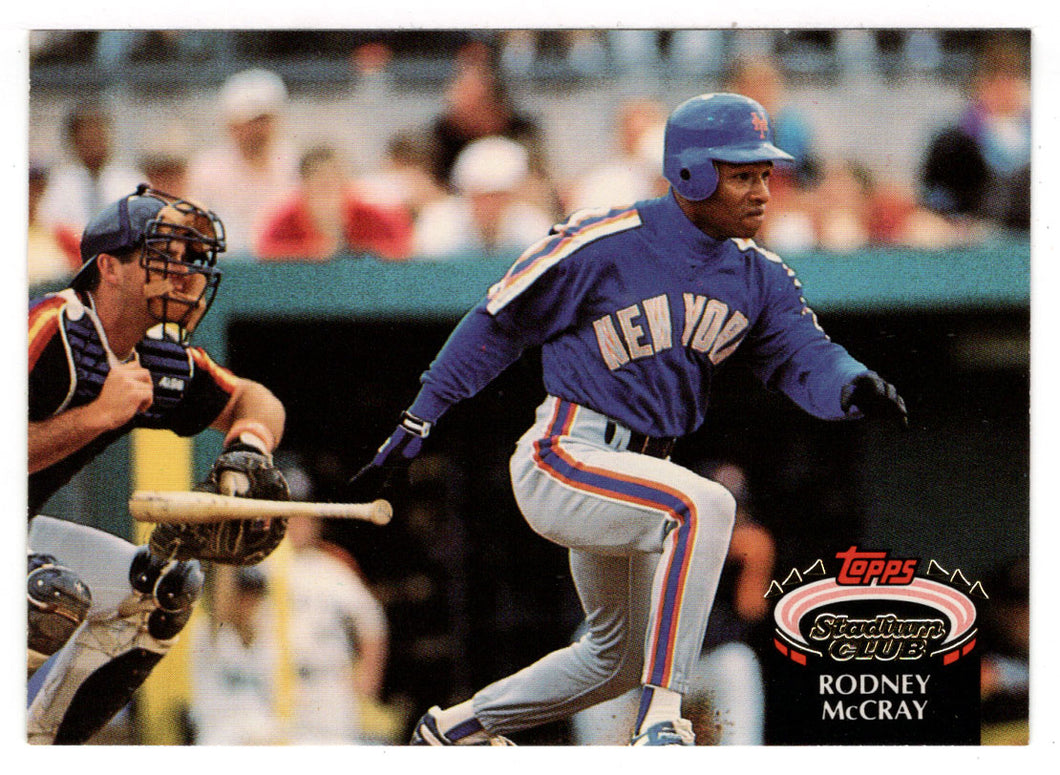Rodney McCray - New York Mets (MLB Baseball Card) 1992 Topps Stadium Club # 829 Mint