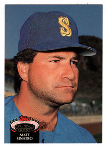 Matt Sinatro - Seattle Mariners (MLB Baseball Card) 1992 Topps Stadium Club # 872 Mint