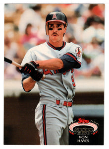 Von Hayes - California Angels (MLB Baseball Card) 1992 Topps Stadium Club # 880 Mint