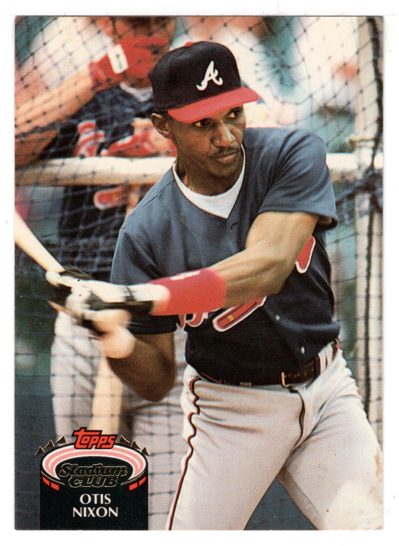 Otis Nixon - Atlanta Braves (MLB Baseball Card) 1992 Topps Stadium