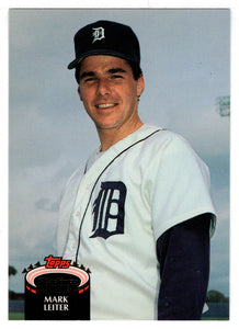 Mark Leiter - Detroit Tigers (MLB Baseball Card) 1992 Topps Stadium Club # 889 Mint