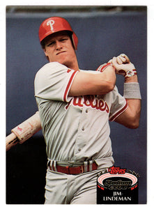 Jim Lindeman - Philadelphia Phillies (MLB Baseball Card) 1992 Topps Stadium Club # 893 Mint
